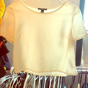 A pearl crop top